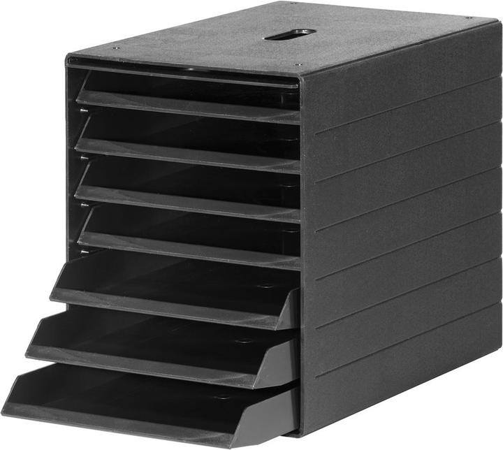 Durable IDEALBOX PLUS 7 drawer box, HxWxD 322 x 250 x 365 mm, charcoal. (C4)