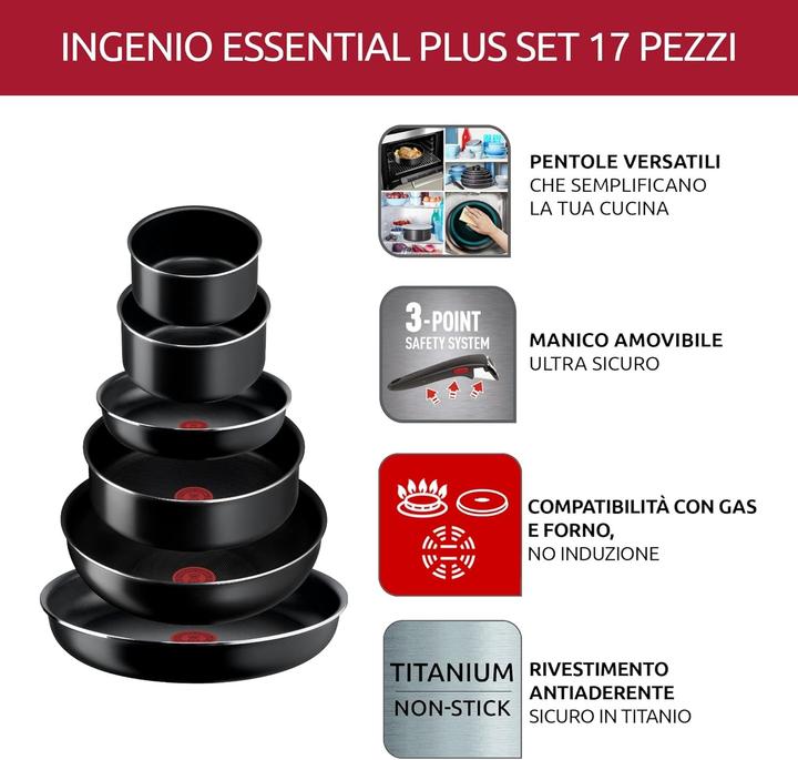 Image du produit Lagostina Ingenio Essential Plus (Casserole, Poêle à frire, Aluminium)