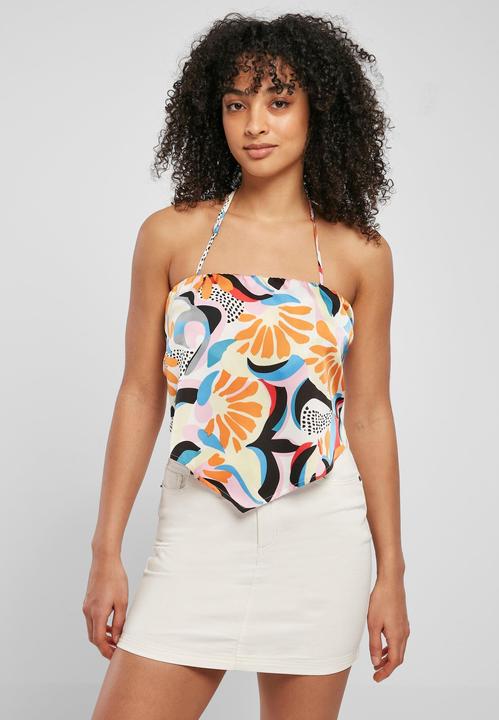 Immagine prodotto Urban Classics Top a triangolo da donna in raso AOP - 17922 (XL)