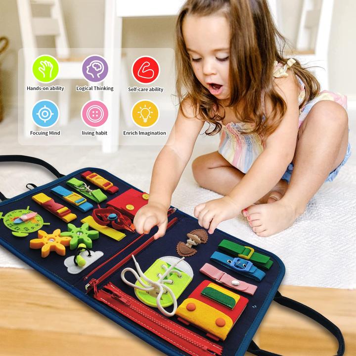Image du produit Activity Board avec des jouets dinosaures amusants - jouets éducatifs pour les compétences de base et