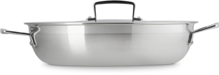 Productafbeelding Le Creuset Serveerpan 3-PLY (30 cm, Koekenpan, Roestvrij staal, Chroomstaal, Aluminium)