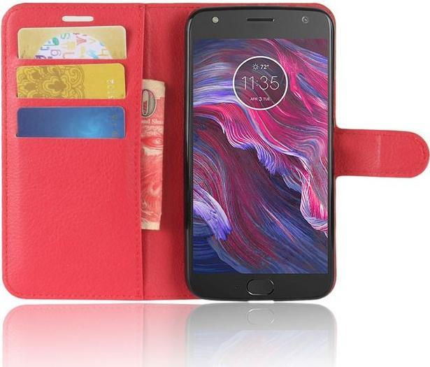 Produktbild MU Classic Klassische Leder Hülle mit Litchitextur (Motorola Moto X4)