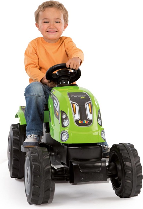 Produktbild Smoby Traktor mit Anhänger grün