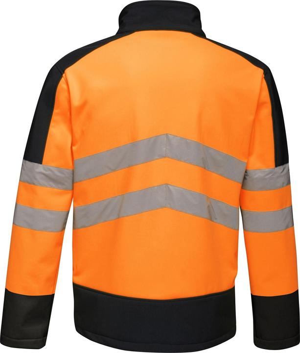 Actual product image Regatta Hi Vis Pro softshell work jacket reflective details (L)