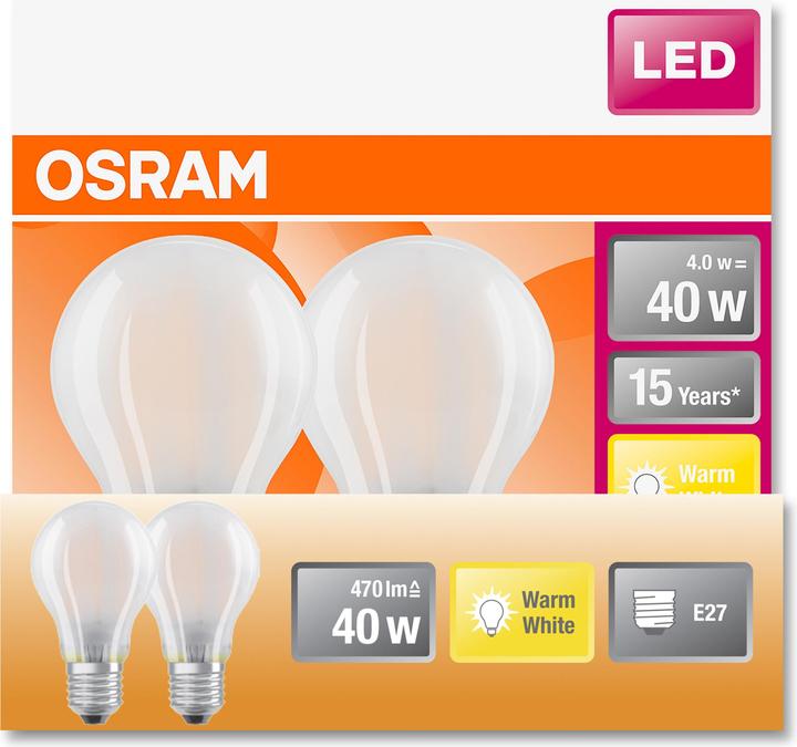 Productafbeelding Osram Ster Klassieker (E27, 4 W, 470 lm, 3 x, E)