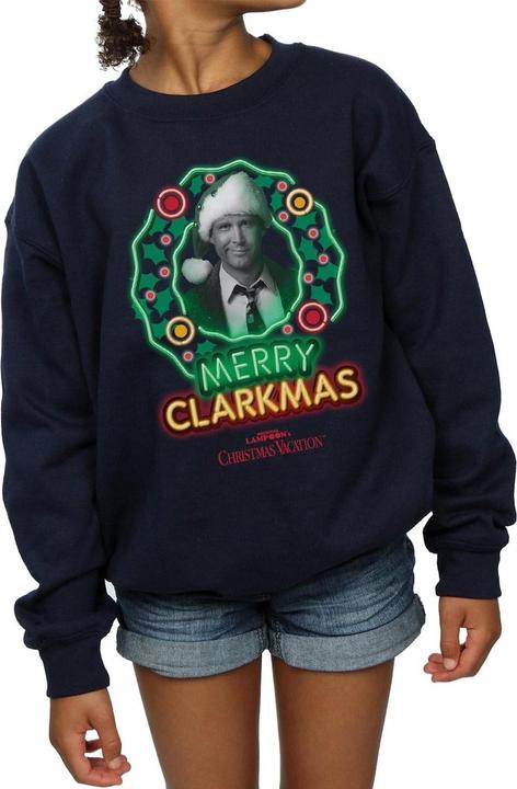 Produktbild National Lampoon´s Vacation National Lampoon's Christmas Vacation Greyscale Clarkmas Sweatshirt Mädchen (152, 158)
