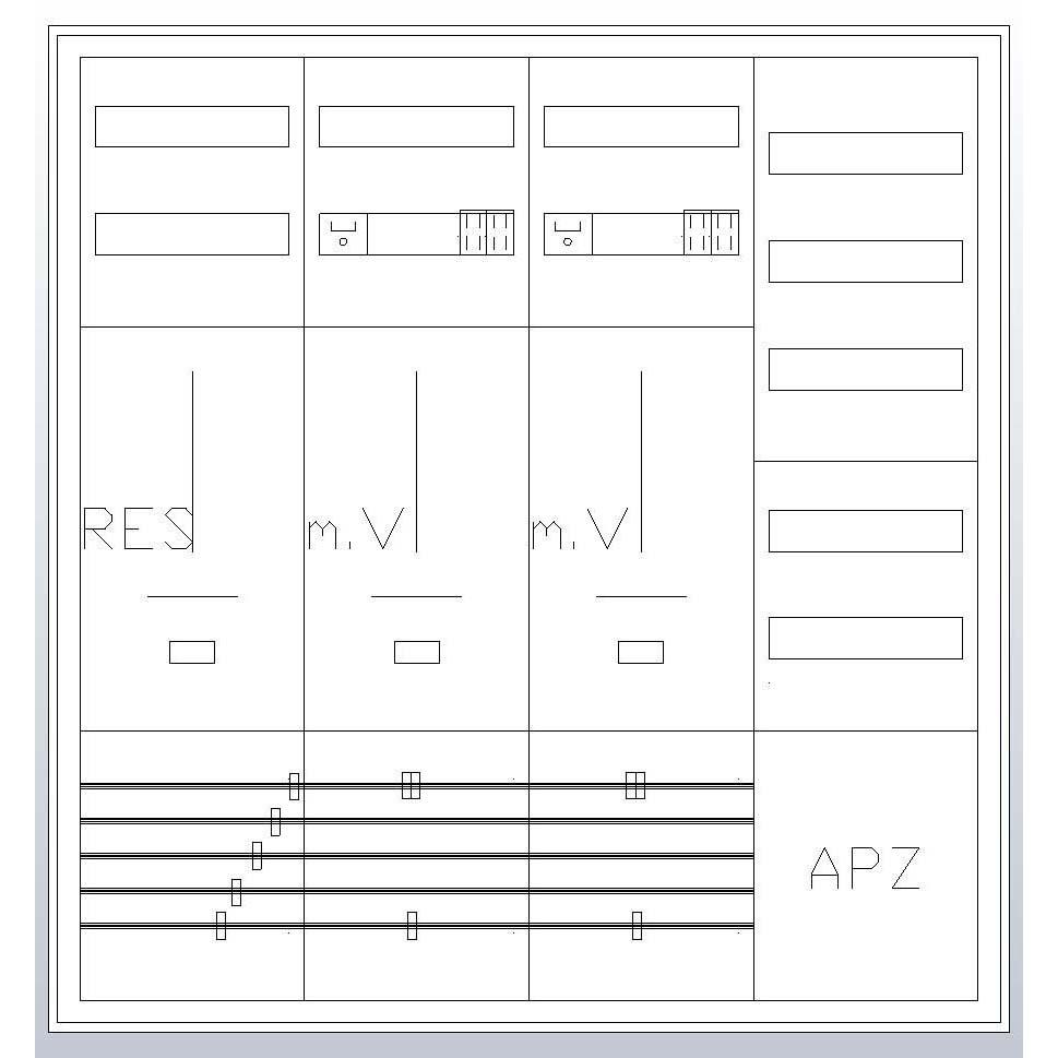 ABN, Verteilerschrank Zubehör, Zählerschrank 3Pkt 2Z 1R 1V 1APZ, sHS, XHS363-1 S47ZA221