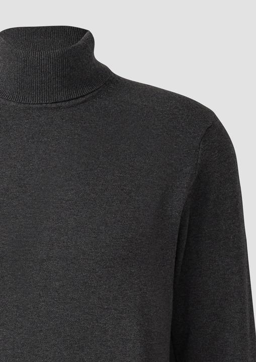 Produktbild s.Oliver Strickpullover Rollkragenpullover aus reiner Baumwolle (XL)