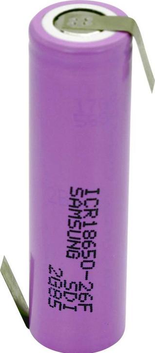Actual product image Samsung ICR18650-26 ZLF (1 pcs., 18650, 2550 mAh)