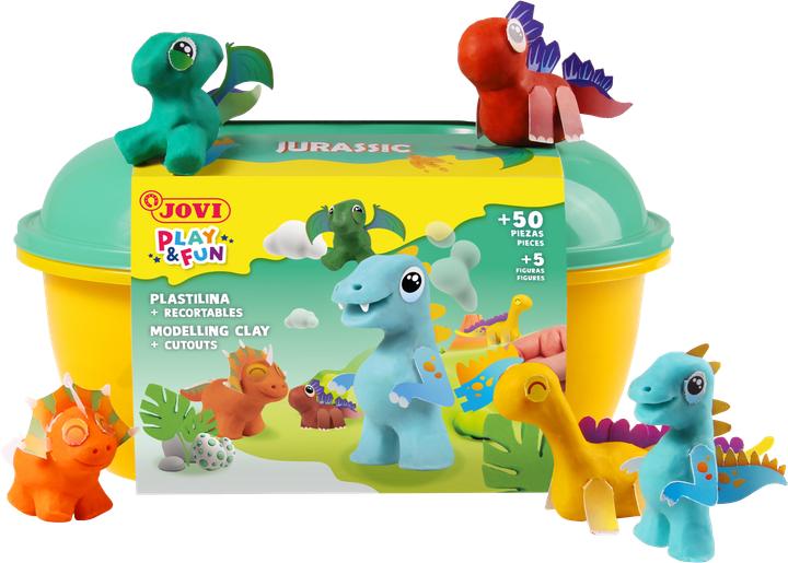 Actual product image Jovi Play&Fun Plastilin-Dinosaurier