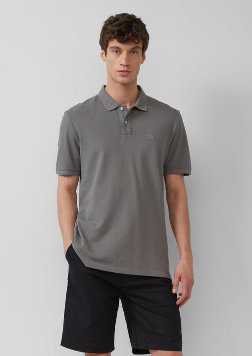 Actual product image S.Oliver Polo-Shirt Poloshirt mit kleinem Labelpatch und Flammgarnstruktur (3XL)