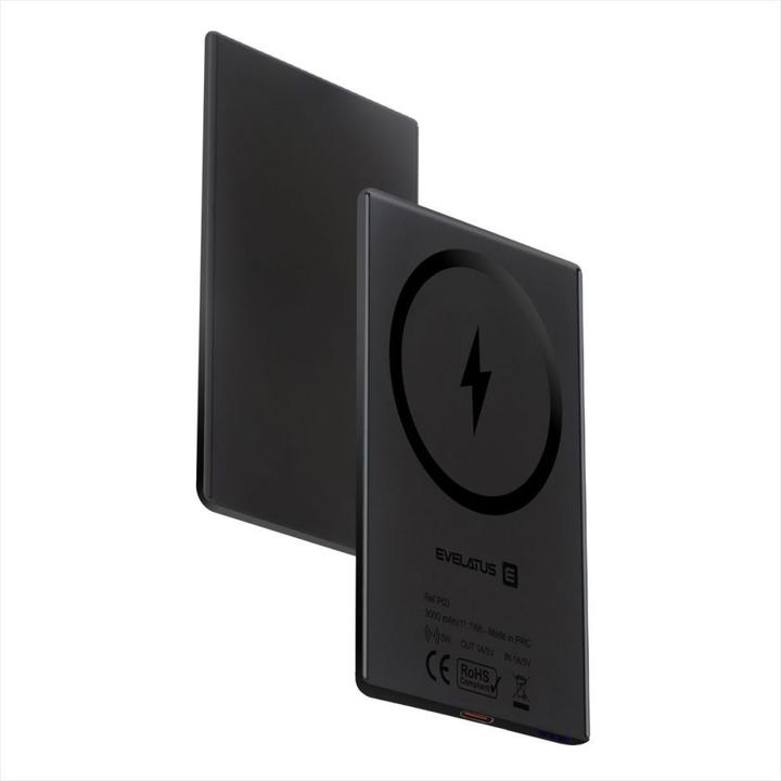 Produktbild Evelatus Power bank 3000mAh Power Bank Super Slim With Wireless charging Black (3000 mAh, 5 W, 11.10 Wh)