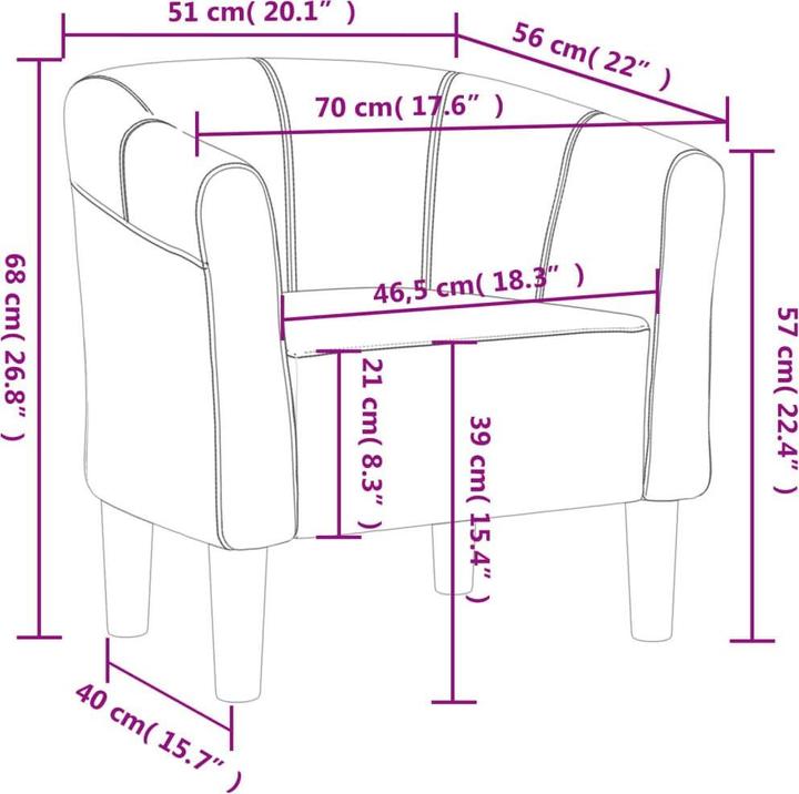 Image du produit VidaXL Clubsessel Gelb Samt,Farbe: Gelb,Material: Samt (100
