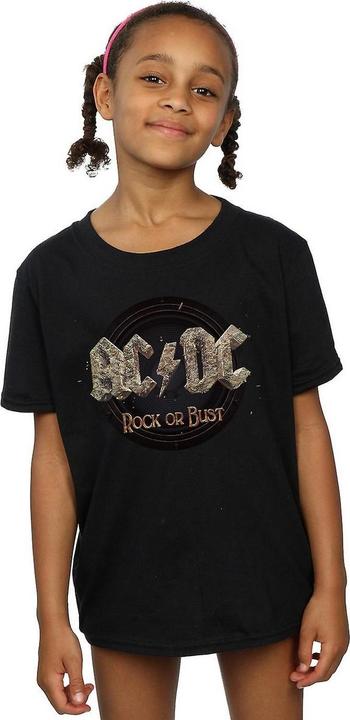 Produktbild AC/DC Mädchen Rock Or Bust TShirt aus Baumwolle (140, 146)