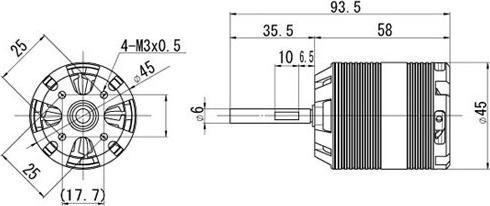 Produktbild O.S. Engines OS OMH-4535-1260, Heli Brushless Motor