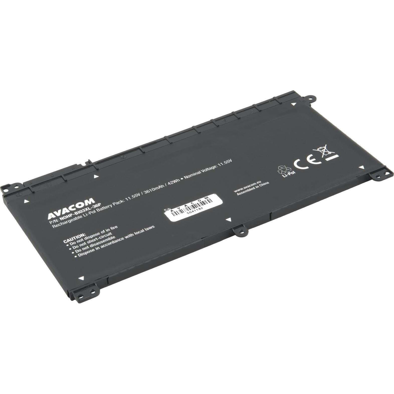Avacom Batterie HP Pavilion 13-u serie Li-Pol 11,55V 3610mAh 42Wh (3610 mAh), Batteria per notebook