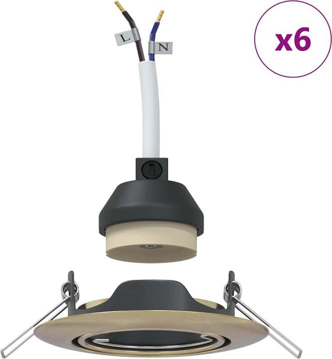 Produktbild vidaXL Eingebaute Lichter (GU10)