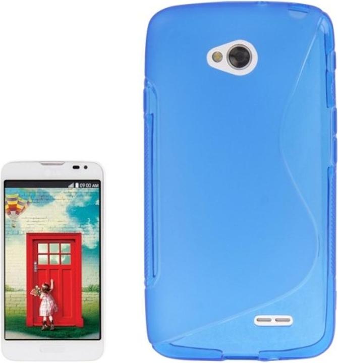 Actual product image König Design Mobile Phone Cover S Line TPU Case for LG L70 / Dual D325 Blue (LG L70)