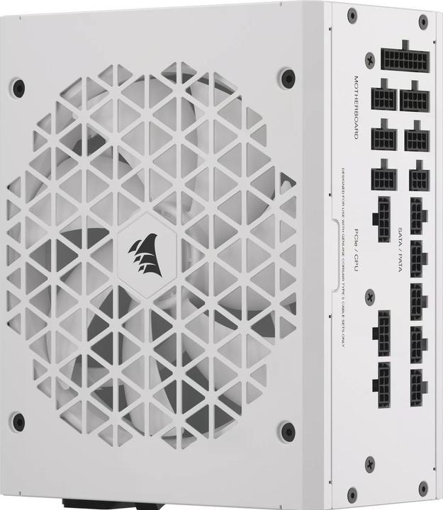 Produktbild Corsair RMx Shift White Series, RM1000x Shift White, 1000 Watt, 80 PLUS GOLD Certified, Fully Modular Power (1000 W)