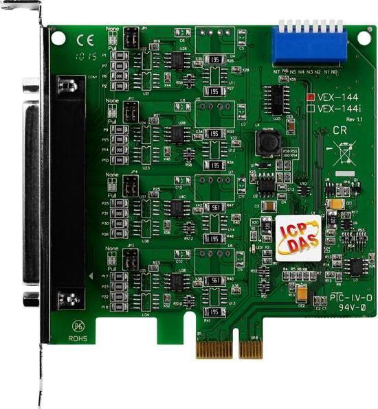 Actual product image Moxa PCI Express card, 4 port