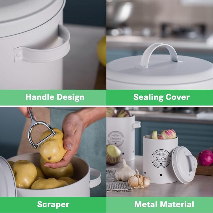 Actual product image Tavada Potato, onion and garlic storage box set