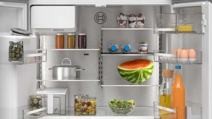 Actual product image Bosch Hausgeräte Series 6, fridge-freezer combination, multi-door, 183 x 90.5 cm, stainless steel black, KFI96AXEA (574 l)