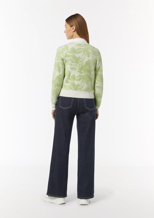 Immagine prodotto Comma Strickjacke Flauschige Jacquard-Strickjacke (36)