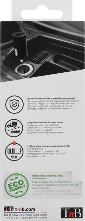 Produktbild T'nB Ladeadapter 12/24 Volt auf USB