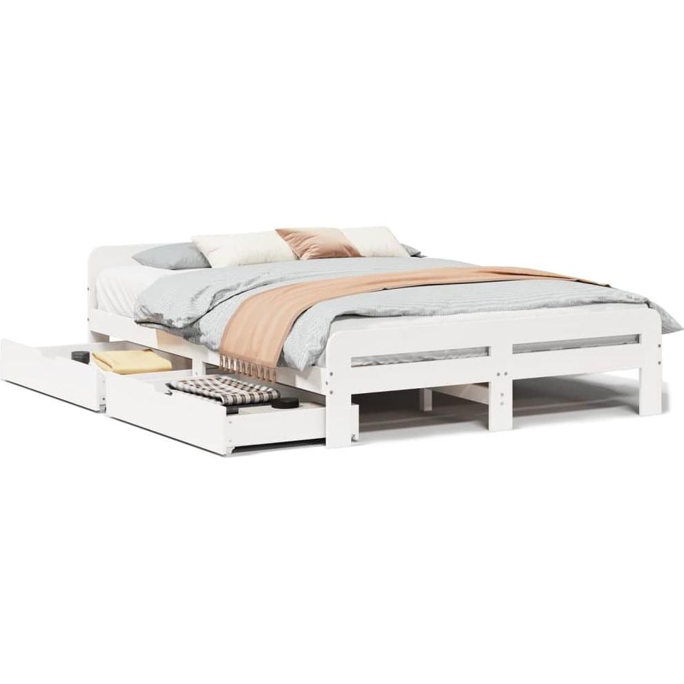 VidaXL, Bett, Bett ohne Matratze (140 x 190 cm)