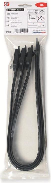 Actual product image HellermannTyton Cable tie Softfix XL 580x28mm (Plastic cable ties, 580 mm, 3 pcs.)
