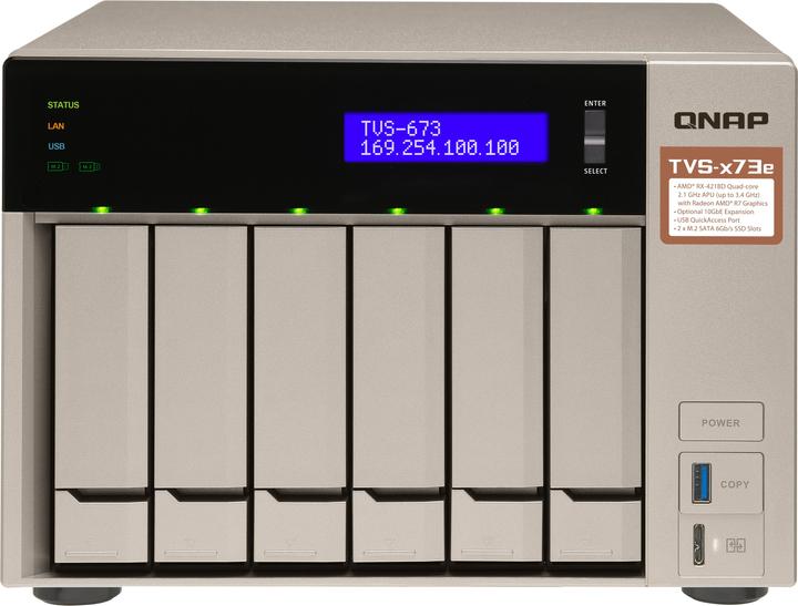 Produktbild QNAP Tvs-673e-4g (0 TB)