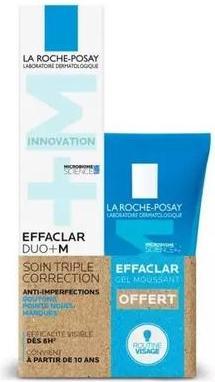 Image du produit La Roche Posay EFFACLAR PACK DUO+ 40ML & GEL MOUSSANT 50ML (Set soin du visage)
