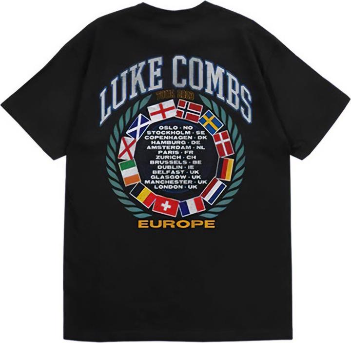 Immagine prodotto Luke Combs Tour '23 Maglietta Bandiere Adulto Unisex (L)