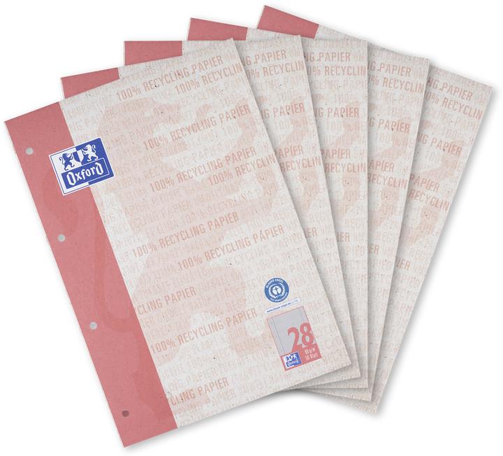 Produktbild Oxford Recycling Schulblock, A4 (A4, Kariert, Harter Einband)