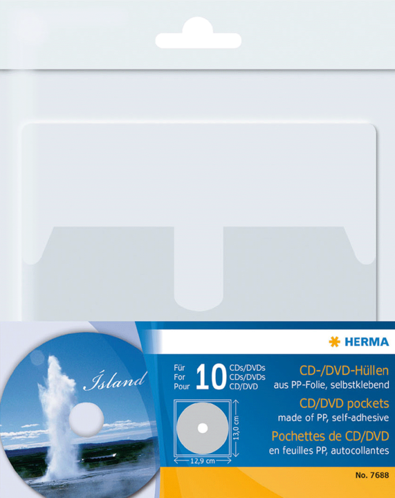 Actual product image Herma CD/DVD sleeves