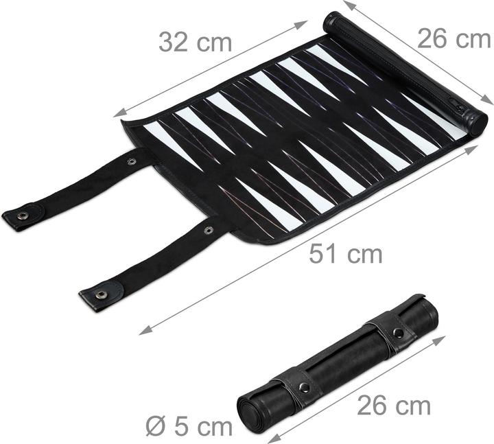 Produktbild Relaxdays Backgammon (2 Spieler)