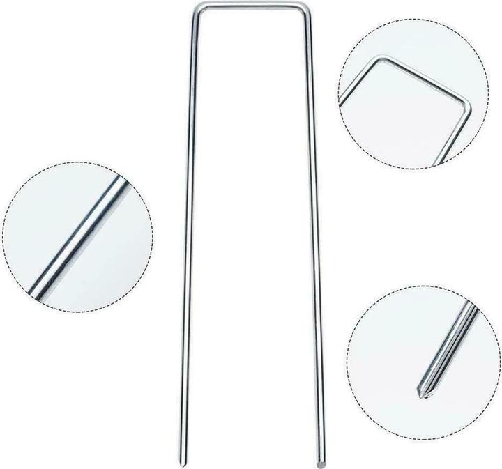 König Design Bodenanker Erdanker Heringe Unkrautvlies Erdnägel Zeltheringe Stahl verzinkt Neu