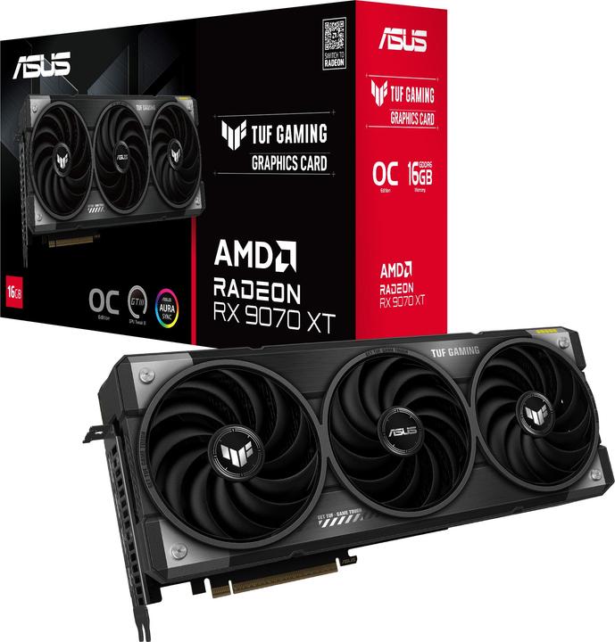 Produktbild ASUS TUF Gaming Radeon RX 9070 XT OC (16 GB, GDDR6)
