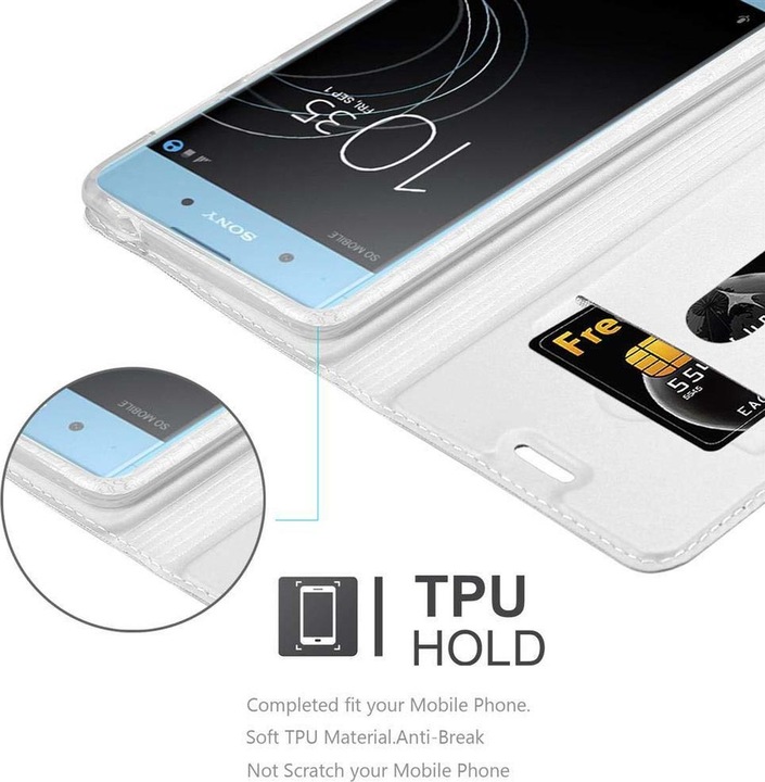 Actual product image Cadorabo Book Classy Style Cover (Sony Xperia XA1 Plus)