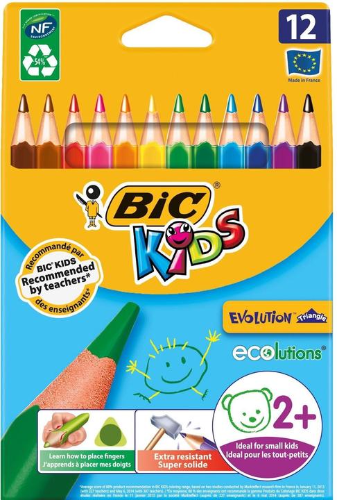 Bic ECOlutions children evolution triangle (Multinational, 12 x)
