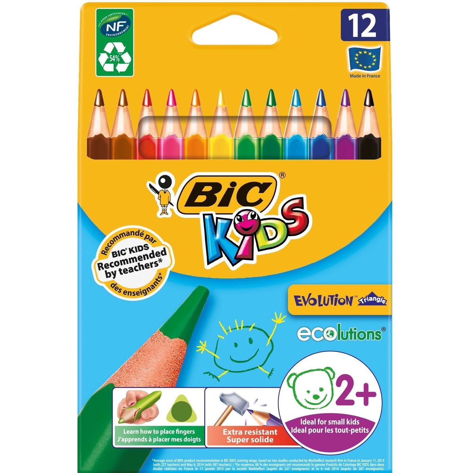 Bic, Malstifte, ECOlutions Kinder Evolution Dreieck (Multi, 12 x)