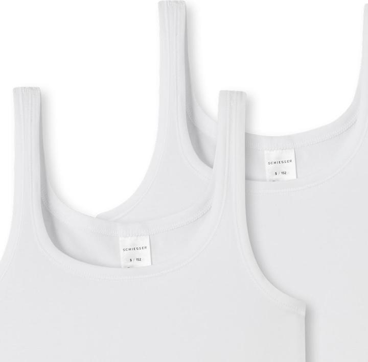 Immagine prodotto Schiesser Confezione di 4 magliette / canottiere in cotone organico 95/5 per ragazze adolescenti (140)