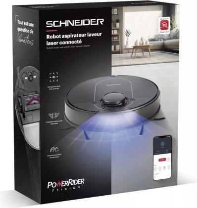 Produktbild Schneider Vacuum cleaner CONNECTED ROBOT VACUUM CLEANER LASER VIBRATION MOP Black (4000 Pa)