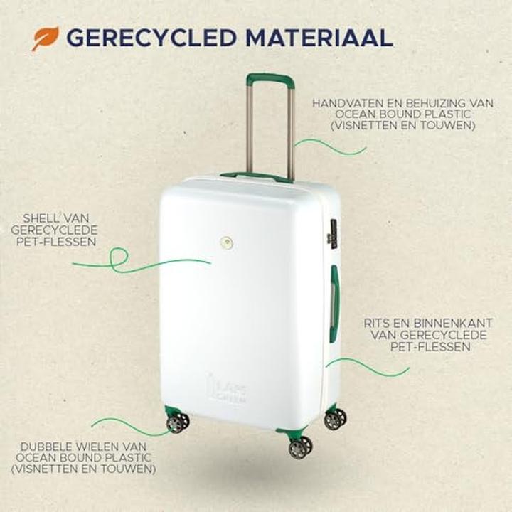 Immagine prodotto Princess Traveller I m Green Atlantic - Reiskoffer - Wit - Medio - 64cm (56 l)