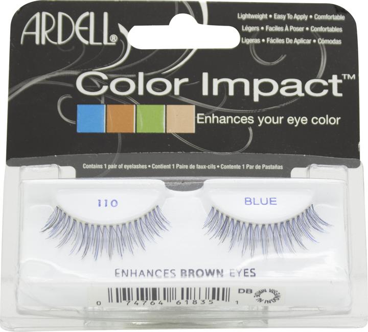 Actual product image Ardell Colour Impact Lash 110 False Eyelashes Blue 1 Pair (Artificial eyelashes)