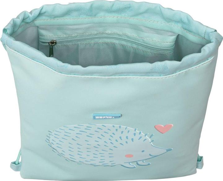 Actual product image Safta Backpack bag with straps Erizo turquoise (26 x 34 x 1 cm)