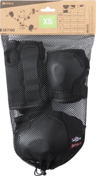 Image du produit Oxelo Ensemble 100 (XXS, Coudes, Protège-poignets, Genouillère, Couples)