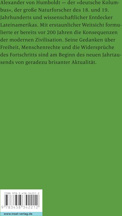 Produktbild Über die Freiheit des Menschen (Deutsch, Alexander Von Humboldt, 1999)
