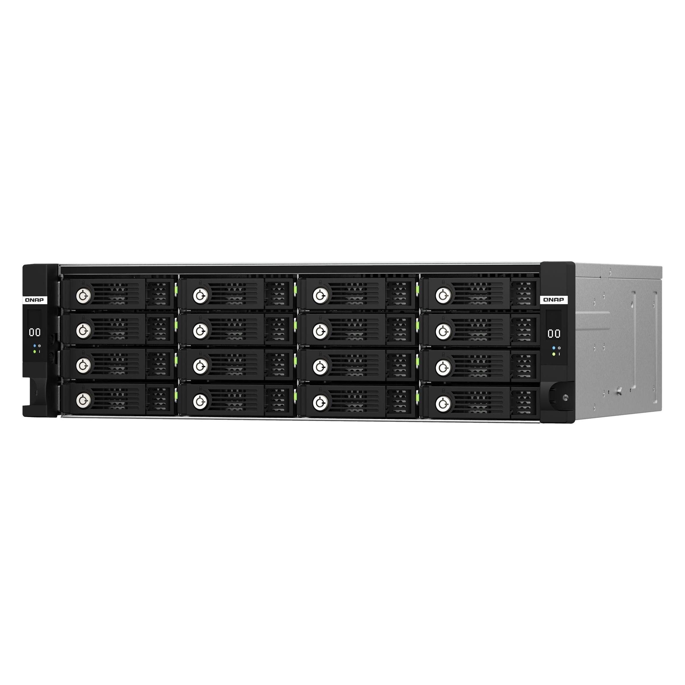QNAP TL-R1620Sdc, 16-bay, 3U, rackmount, SAS, JBOD, expansion enclosure with SAS expander, 12, NAS Z