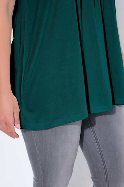 Actual product image Ulla Popken Essential Front Pleat Tee (58, 60)